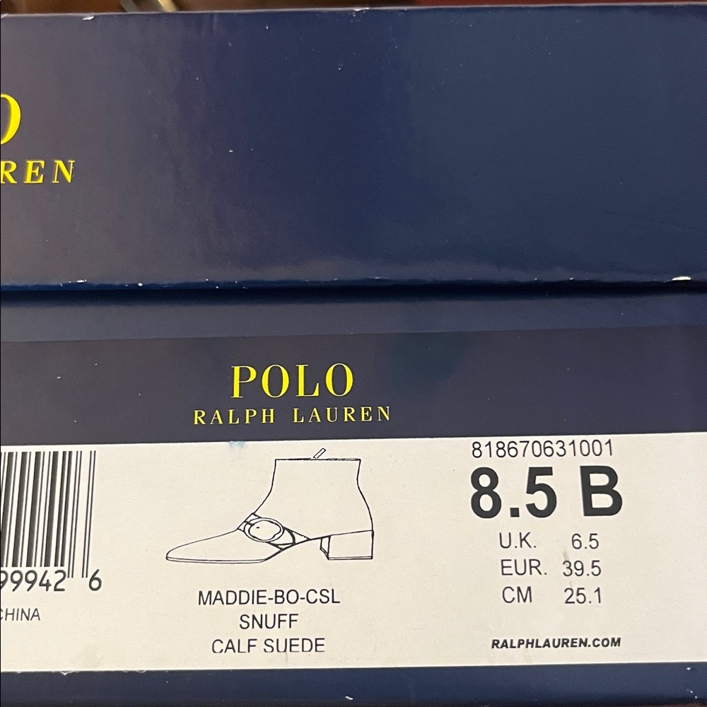Maddie Suede Buckled Booties by Polo Ralph Lauren - Picture 10 of 11